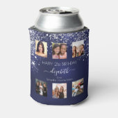 誕生日ネイビーブルーフレンズ写真 缶クーラー (缶裏面)