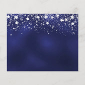 誕生日ネイビーブルー救シルバー日付男性予算 チラシ (裏面)