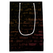 誕生日ネオン100サインオンブリック ミディアムペーパーバッグ (裏面)