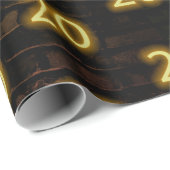 誕生日ネオン20サインオンブリック ラッピングペーパー (ロールコーナー)