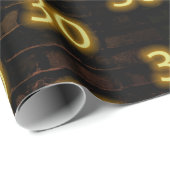 誕生日ネオン30サインオンブリック ラッピングペーパー (ロールコーナー)