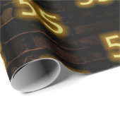 誕生日ネオン55サインオンブリック ラッピングペーパー (ロールコーナー)