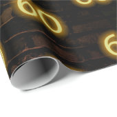 誕生日ネオン60サインオンブリック ラッピングペーパー (ロールコーナー)