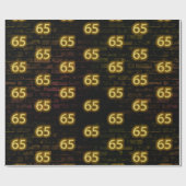 誕生日ネオン65サインオンブリックラッピング紙 ラッピングペーパー (フラット)