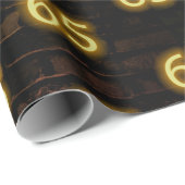 誕生日ネオン65サインオンブリックラッピング紙 ラッピングペーパー (ロールコーナー)