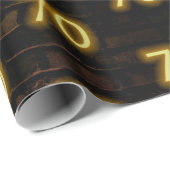 誕生日ネオン70サインオンブリック ラッピングペーパー (ロールコーナー)