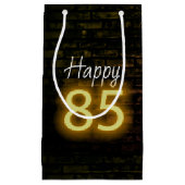 誕生日ネオン85サインオンブリック スモールペーパーバッグ (正面)