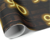 誕生日ネオン90サインオンブリック ラッピングペーパー (ロールコーナー)