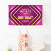 誕生日ネオン 横断幕 (インサイチュ)