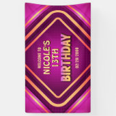 誕生日ネオン 横断幕 (縦)