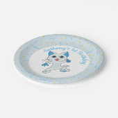 誕生日ネコ紙プレート ペーパープレート (アングル)