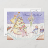 誕生日ネズミ ポストカード (正面/裏面)