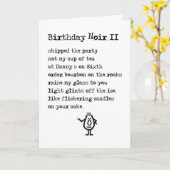 誕生日ノワールIIアおもしろいハッピーバースデー詩 カード (黄色い花)