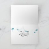 誕生日ハイヒールとデイジーカード カード (内部)