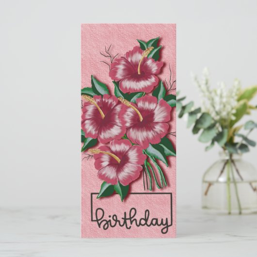 誕生日ハイビスカス (スタンド正面)