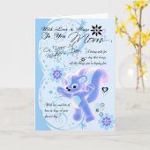 誕生日ハグお母さん、お母さん誕生日カード カード (黄色い花)