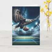 誕生日ハゲのワシ カード (黄色い花)