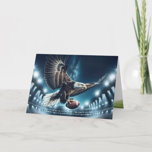 誕生日ハゲのワシ カード (正面)