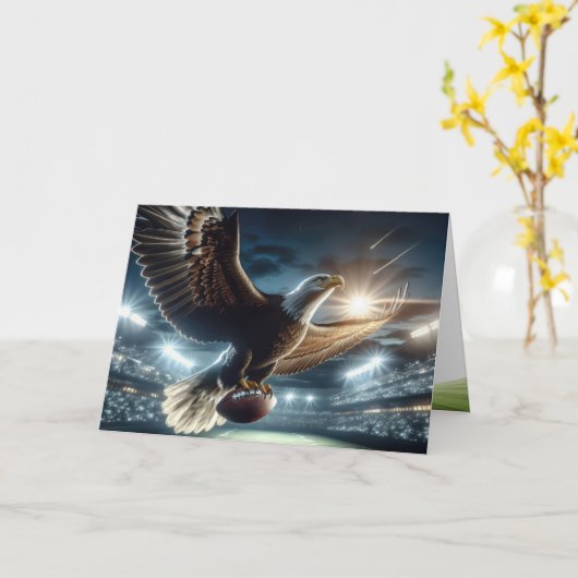 誕生日ハゲのワシ カード (黄色い花)