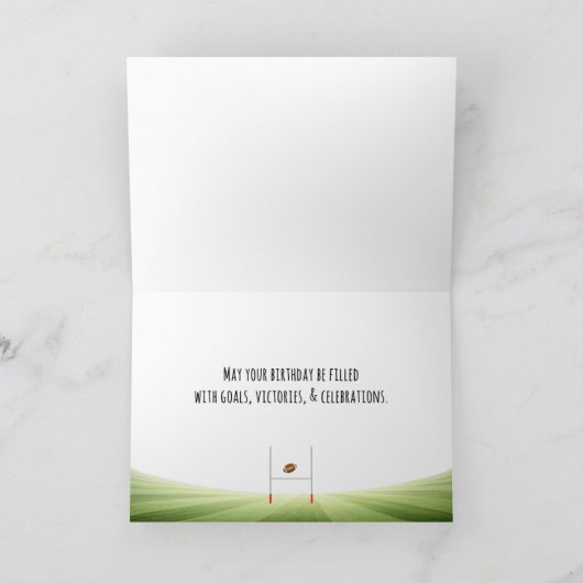 誕生日ハゲのワシ カード (内部)