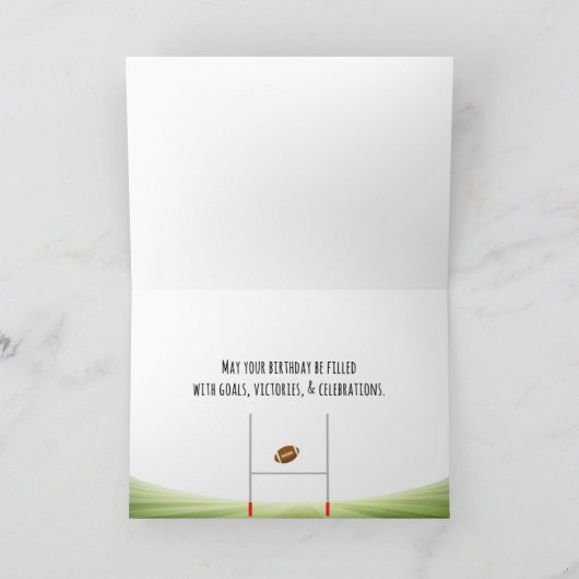 誕生日ハゲのワシ カード (内部)