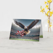 誕生日ハゲのワシ カード (黄色い花)