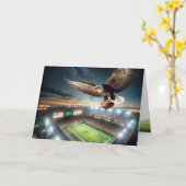 誕生日ハゲのワシ カード (黄色い花)