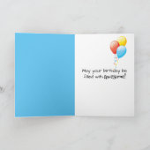 誕生日ハット付きピクルパーソン カード (内部)