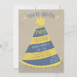 誕生日ハット招待状 招待状