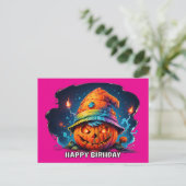 誕生日ハットpyschedeadelyのscray jackolantern シーズンポストカード (スタンド正面)