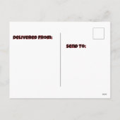 誕生日ハットpyschedeadelyのscray jackolantern シーズンポストカード (裏面)