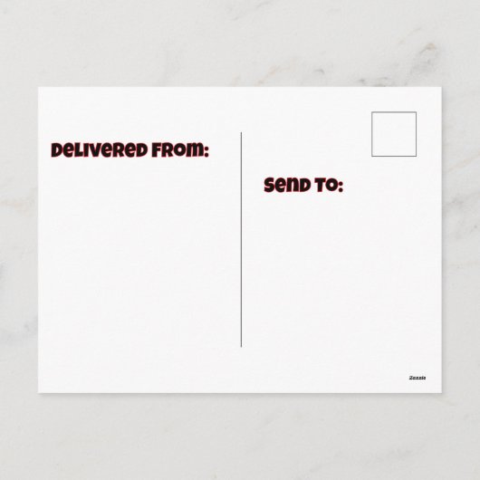 誕生日ハットpyschedeadelyのscray jackolantern シーズンポストカード (裏面)