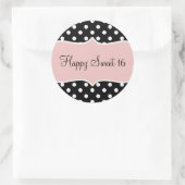 誕生日ハッピースウィート16 ラウンドシール (バッグ)