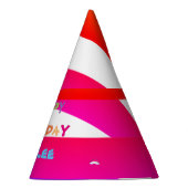 誕生日ハッモダントかわいいおもしろいと名前をカスタムする パーティーハット (右)