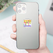 誕生日ハピネスカスタムカットビニールシール シール (スマートフォン)