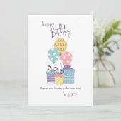 誕生日ハピネス挨拶カード (スタンド正面)