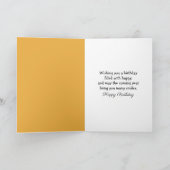 誕生日ハリネズミ紅葉 カード (内部)