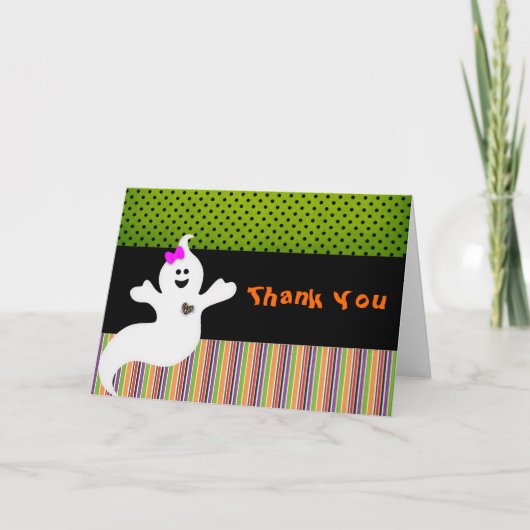 誕生日ハロウィーンをありがとう サンキューカード (正面)