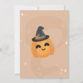 誕生日ハロウィーンパンプキンブルーパーティーキッズ 招待状 (裏面)