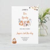 誕生日ハロウィーン楽しいパーティービア招待状 招待状 (スタンド正面)