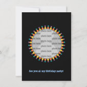 誕生日ハロウィーン衣装パーティの招待状 招待状 (裏面)