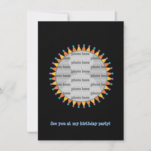 誕生日ハロウィーン衣装パーティの招待状 招待状 (裏面)