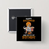 誕生日ハロウィーン骨格乗馬ミイラ恐竜 缶バッジ (正面&裏面)