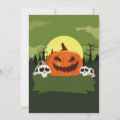 誕生日ハローウィンパーティパンプキンパーティー 招待状 (裏面)