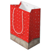 誕生日ハートバルーン付き椅子 ミディアムペーパーバッグ (裏面アングル)