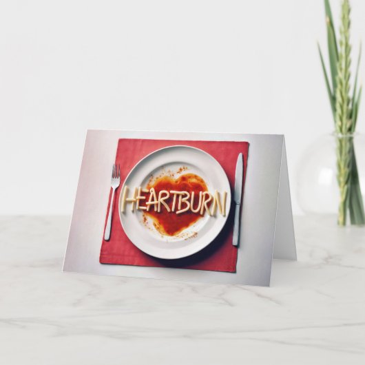 誕生日ハートバーンスパゲティディナー カード (正面)