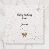 誕生日ハートフォイルメッセージカード フェイバータグ (裏面)