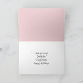 誕生日ハートCookieオンブランケット カード (内部)