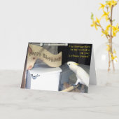 誕生日ハードワーク カード (黄色い花)