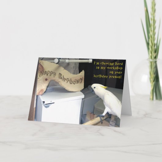 誕生日ハードワーク カード (正面)